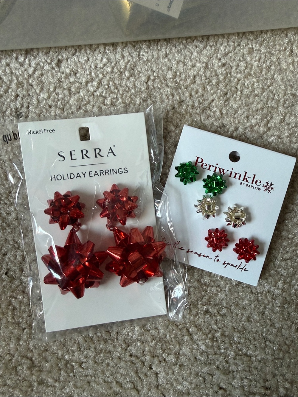 Assorted Holiday Bow Earrings